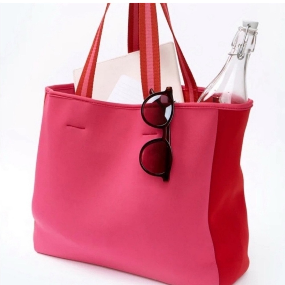 Summersalt Pink and Red Tote Bag